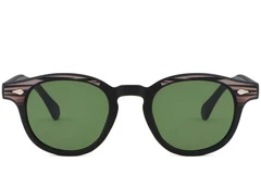 BS2503-0206_Black_Oval_Plastic_Sunglasses_front