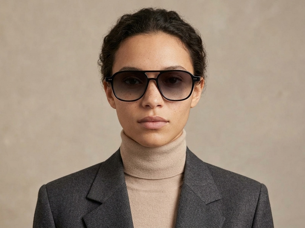 BS2503-0207_Black_Aviator_Plastic_Sunglasses-tryon_female