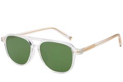 Lunettes de soleil aviateur en plastique transparent #BS2503-0209