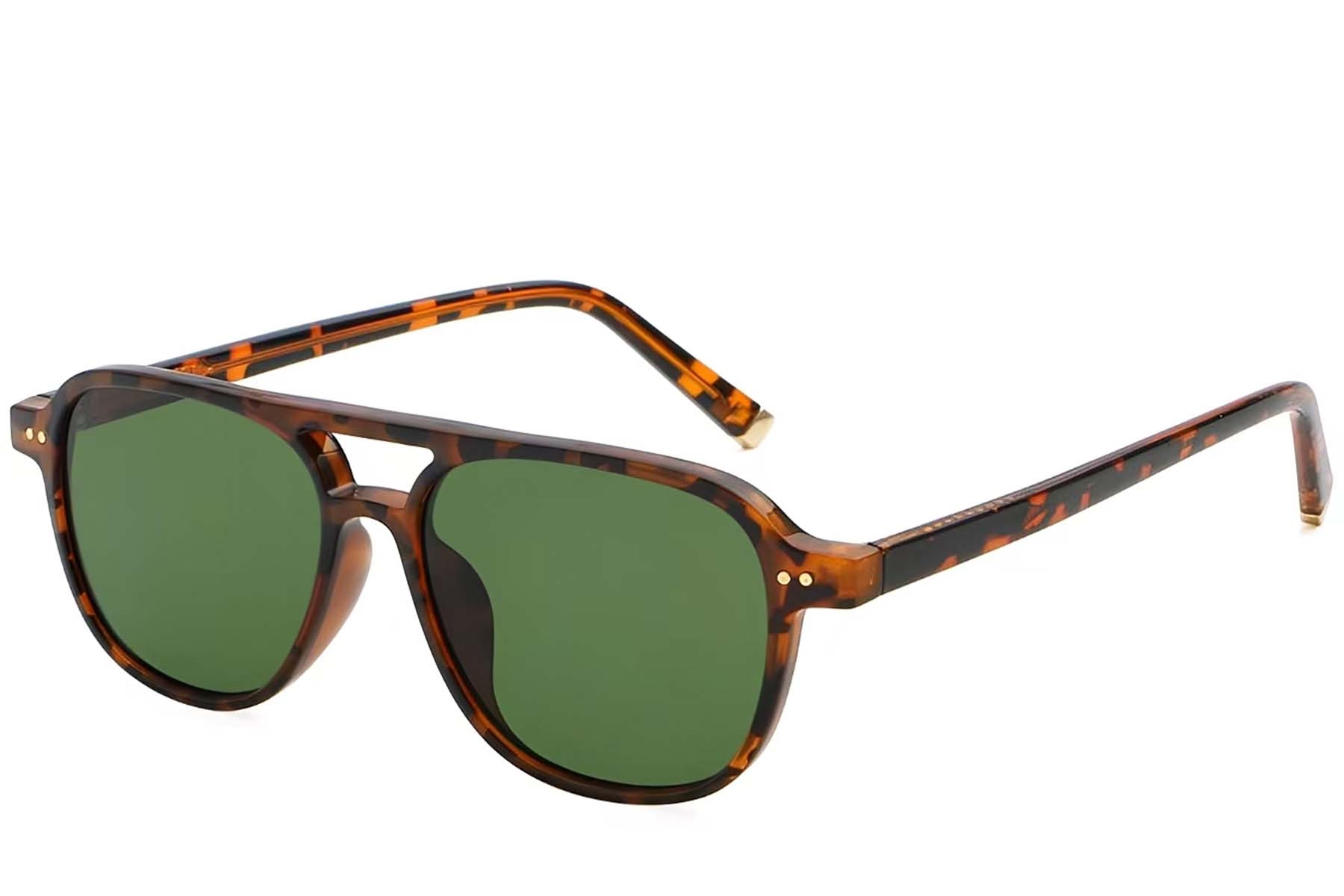 Aviator Tortoiseshell Plastic Sunglasses #BS2503-0210