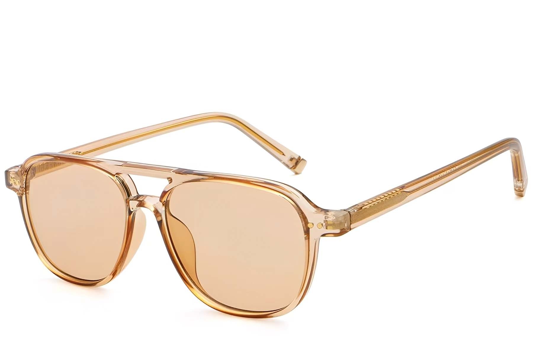 BS2503-0211_Brown_Aviator_Plastic_Sunglasses_corner