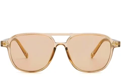 BS2503-0211_Brown_Aviator_Plastic_Sunglasses_front