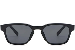 BS2503-0214_Black_Rectangular_Plastic_Sunglasses_front