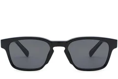 BS2503-0214_Black_Rectangular_Plastic_Sunglasses_front