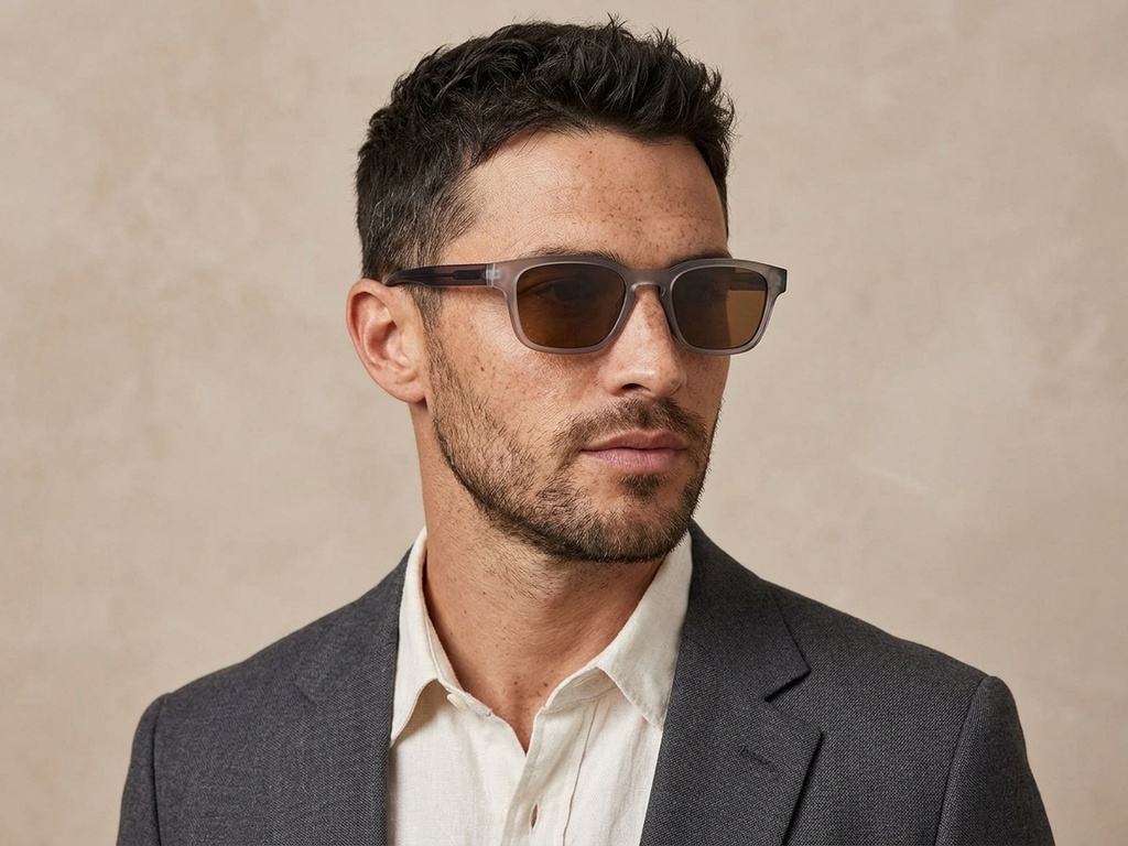 BS2503-0219_Grey_Rectangular_Plastic_Sunglasses-tryon_male