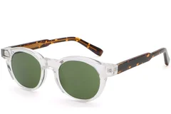 Oval Transparent Plastic Sunglasses #BS2503-0224