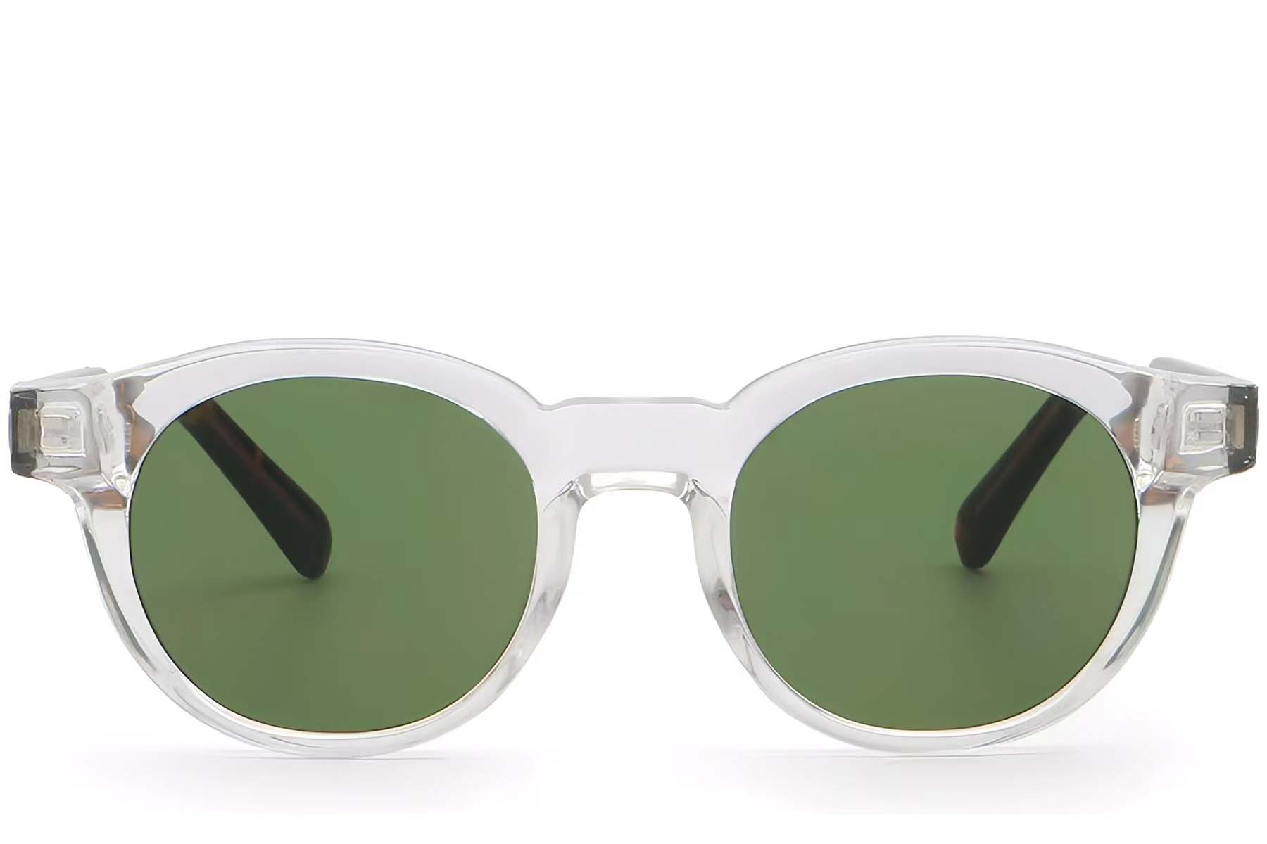BS2503-0224_Transparent_Oval_Plastic_Sunglasses_front