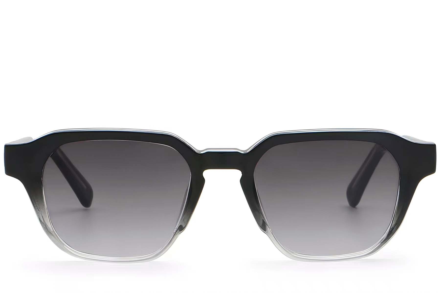 BS2503-0228_Black_Rectangular_Plastic_Sunglasses_front