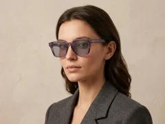 BS2503-0233_Purple_Rectangular_Plastic_Sunglasses-tryon_female