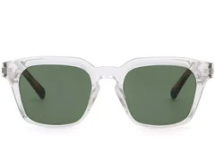 BS2503-0235_Transparent_Rectangular_Plastic_Sunglasses_front