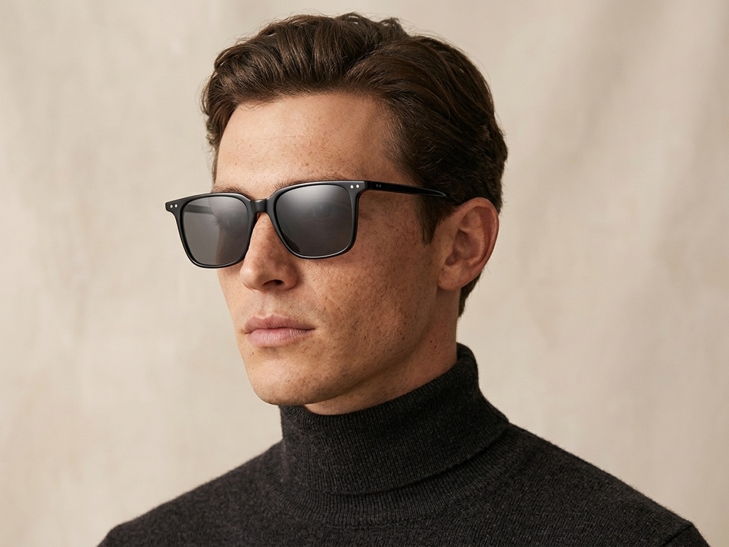BS2503-0237_Black_Rectangular_Plastic_Sunglasses-tryon_male