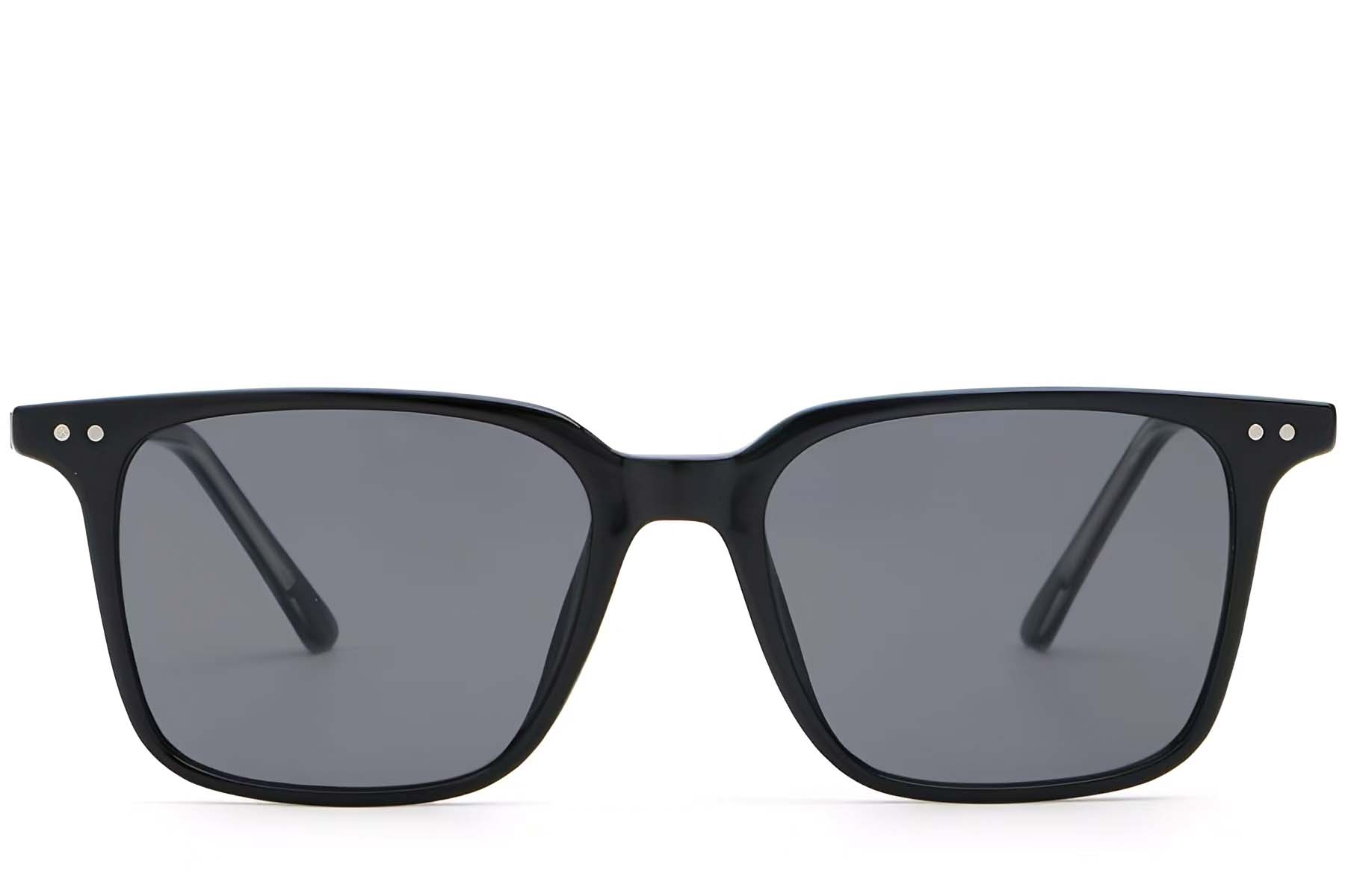 BS2503-0237_Black_Rectangular_Plastic_Sunglasses_front