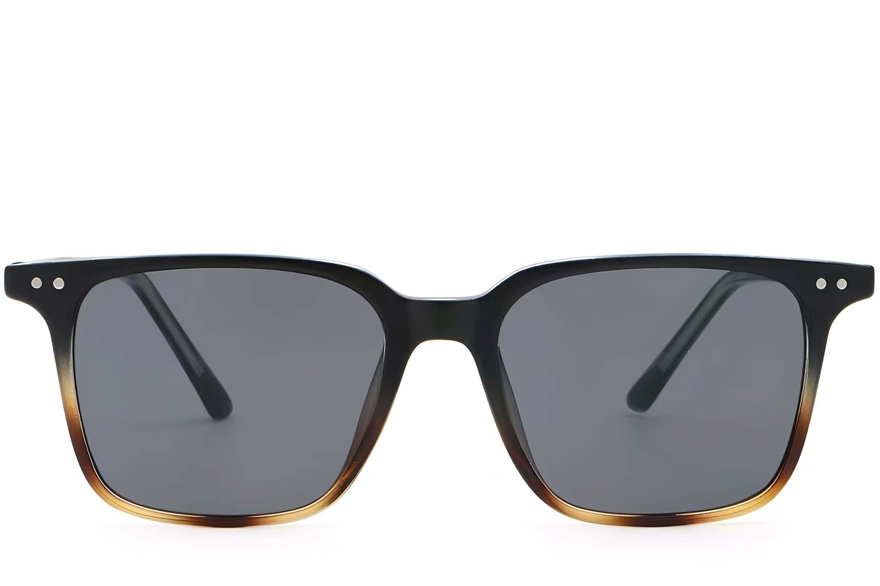 BS2503-0238_Tortoiseshell_Rectangular_Plastic_Sunglasses_front