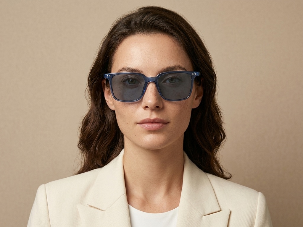 BS2503-0239_Blue_Rectangular_Plastic_Sunglasses-tryon_female