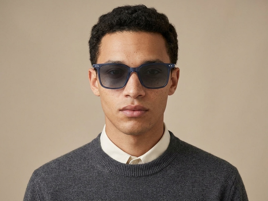 BS2503-0239_Blue_Rectangular_Plastic_Sunglasses-tryon_male