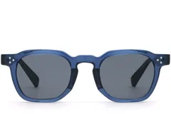 BS2503-0242_Blue_Geometric_Plastic_Sunglasses_front