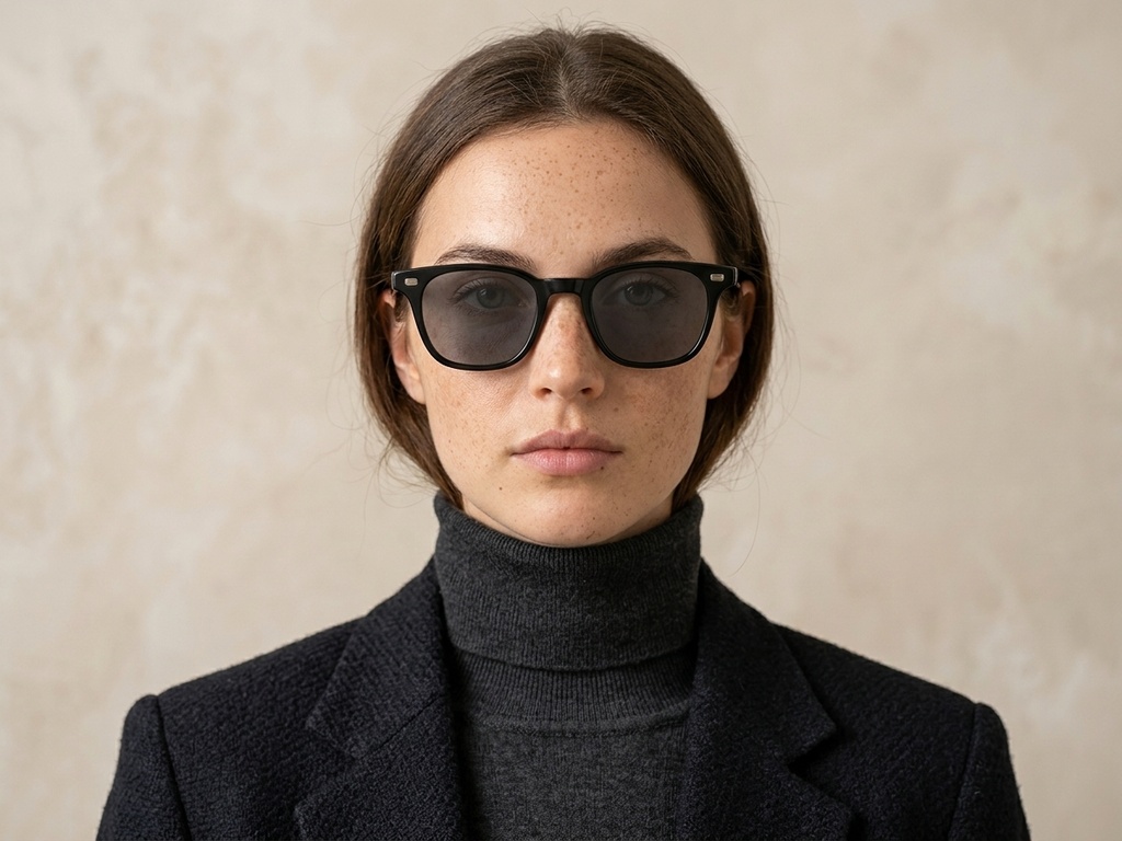 BS2503-0244_Black_Rectangular_Plastic_Sunglasses-tryon_female