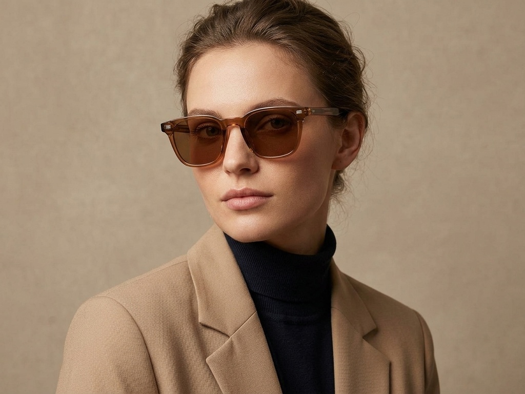 BS2503-0245_Brown_Rectangular_Plastic_Sunglasses-tryon_female