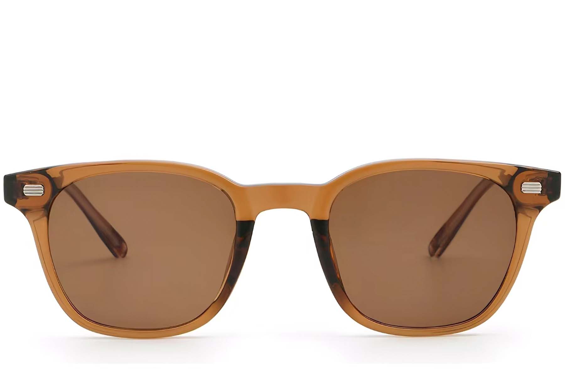 BS2503-0245_Brown_Rectangular_Plastic_Sunglasses_front