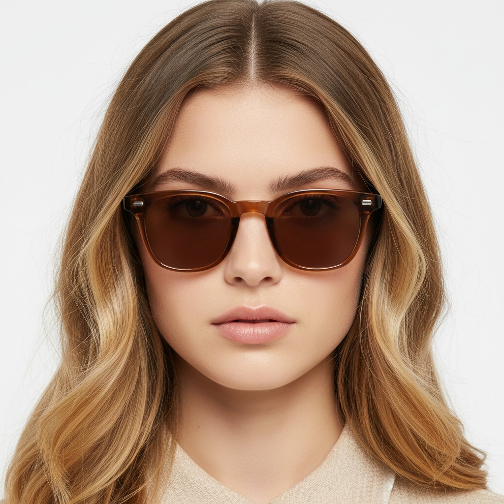 BS2503-0245_Brown_Rectangular_Plastic_Sunglasses_model