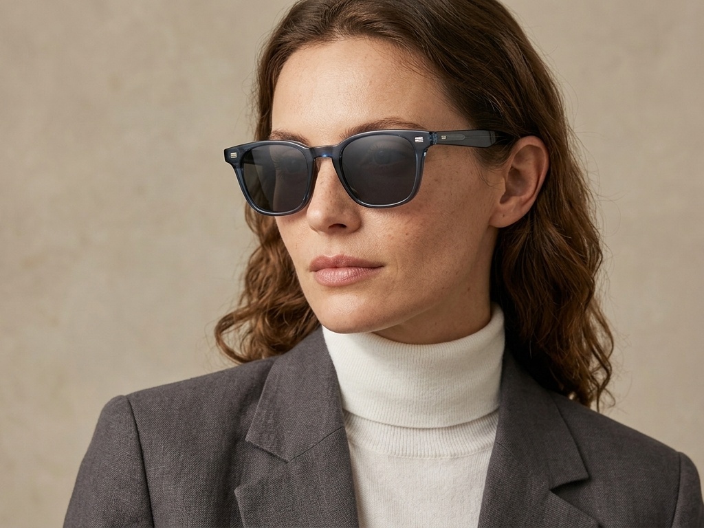 BS2503-0247_Blue_Rectangular_Plastic_Sunglasses-tryon_female