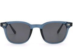 BS2503-0247_Blue_Rectangular_Plastic_Sunglasses_front