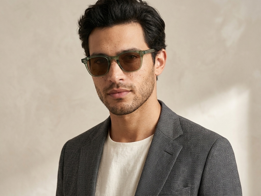 BS2503-0248_Green_Rectangular_Plastic_Sunglasses-tryon_male