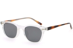 Rectangular Transparent Plastic Sunglasses #BS2503-0249