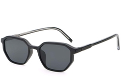 Geometric Black Plastic Sunglasses #BS2503-0250