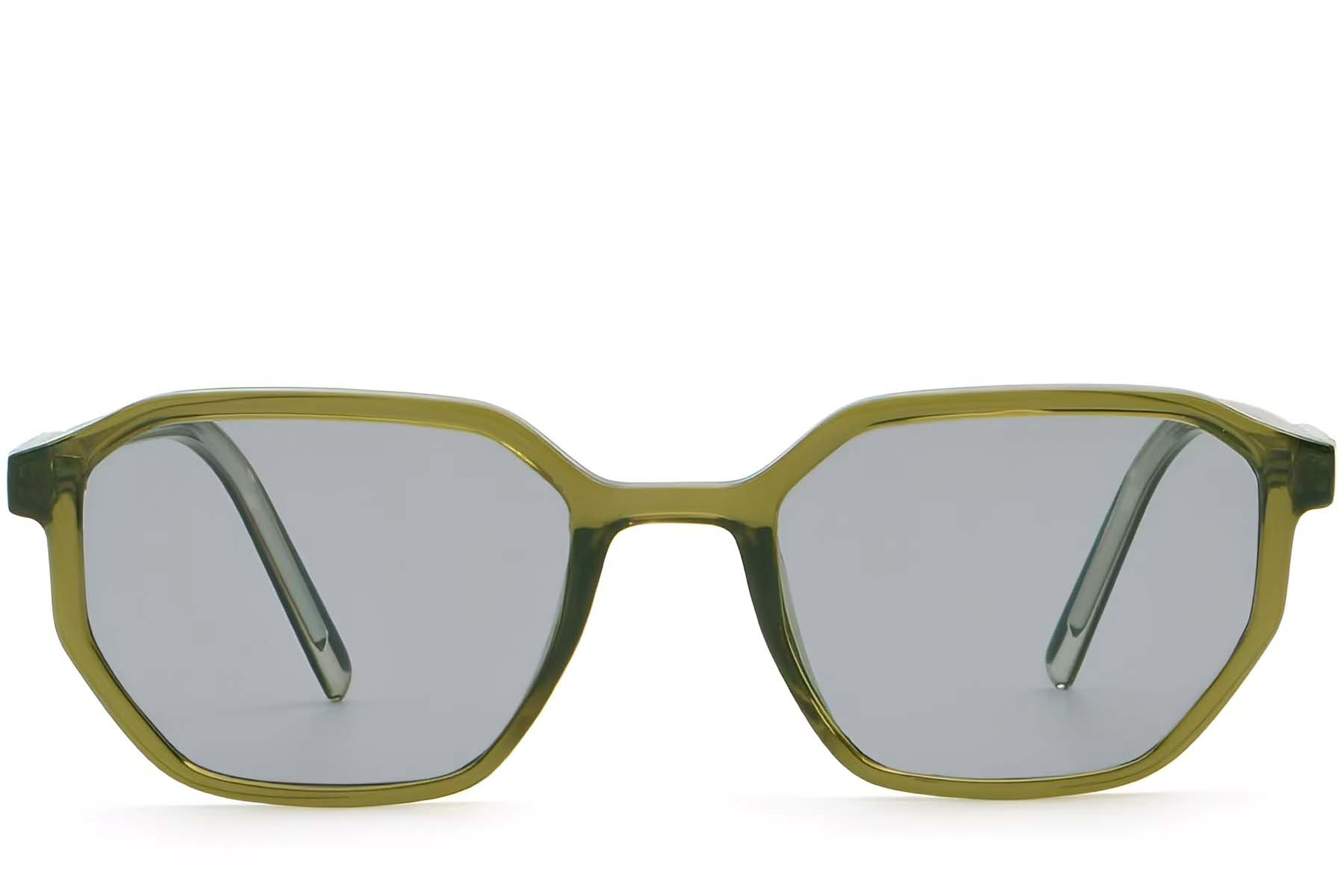 BS2503-0253_Green_Geometric_Plastic_Sunglasses_front