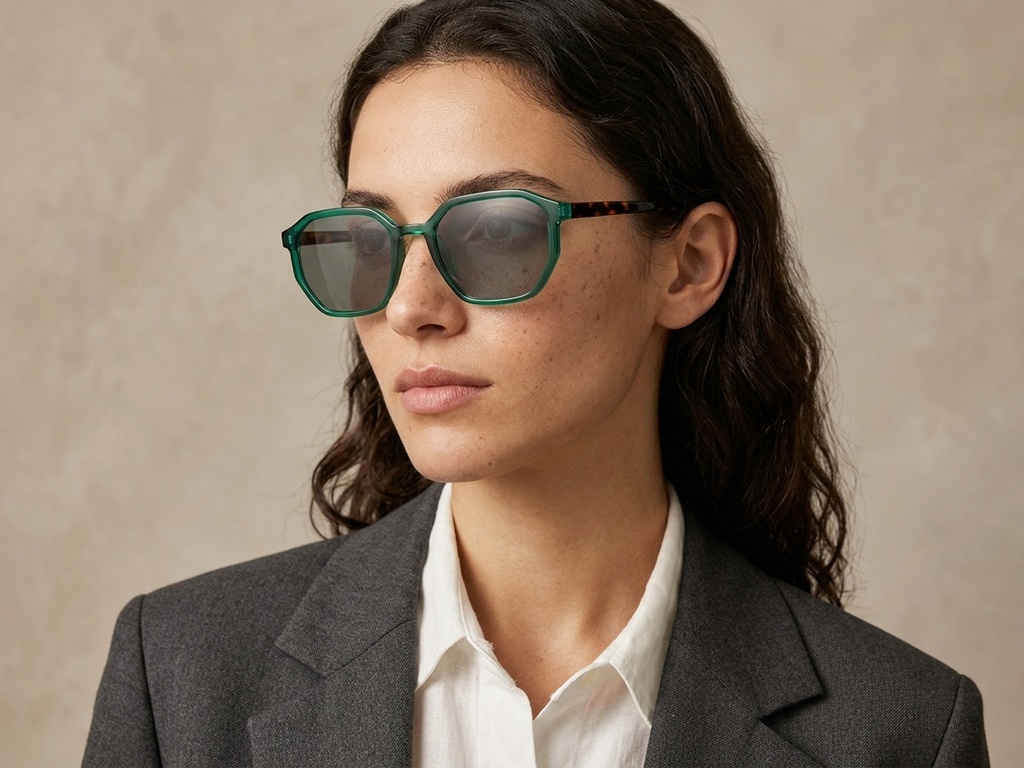BS2503-0254_Green_Geometric_Plastic_Sunglasses-tryon_female