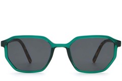 BS2503-0254_Green_Geometric_Plastic_Sunglasses_front
