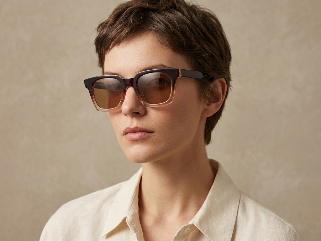 BS2503-0257_Brown_Rectangular_Plastic_Sunglasses-tryon_female