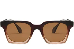 BS2503-0257_Brown_Rectangular_Plastic_Sunglasses_front
