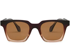 BS2503-0257_Brown_Rectangular_Plastic_Sunglasses_front