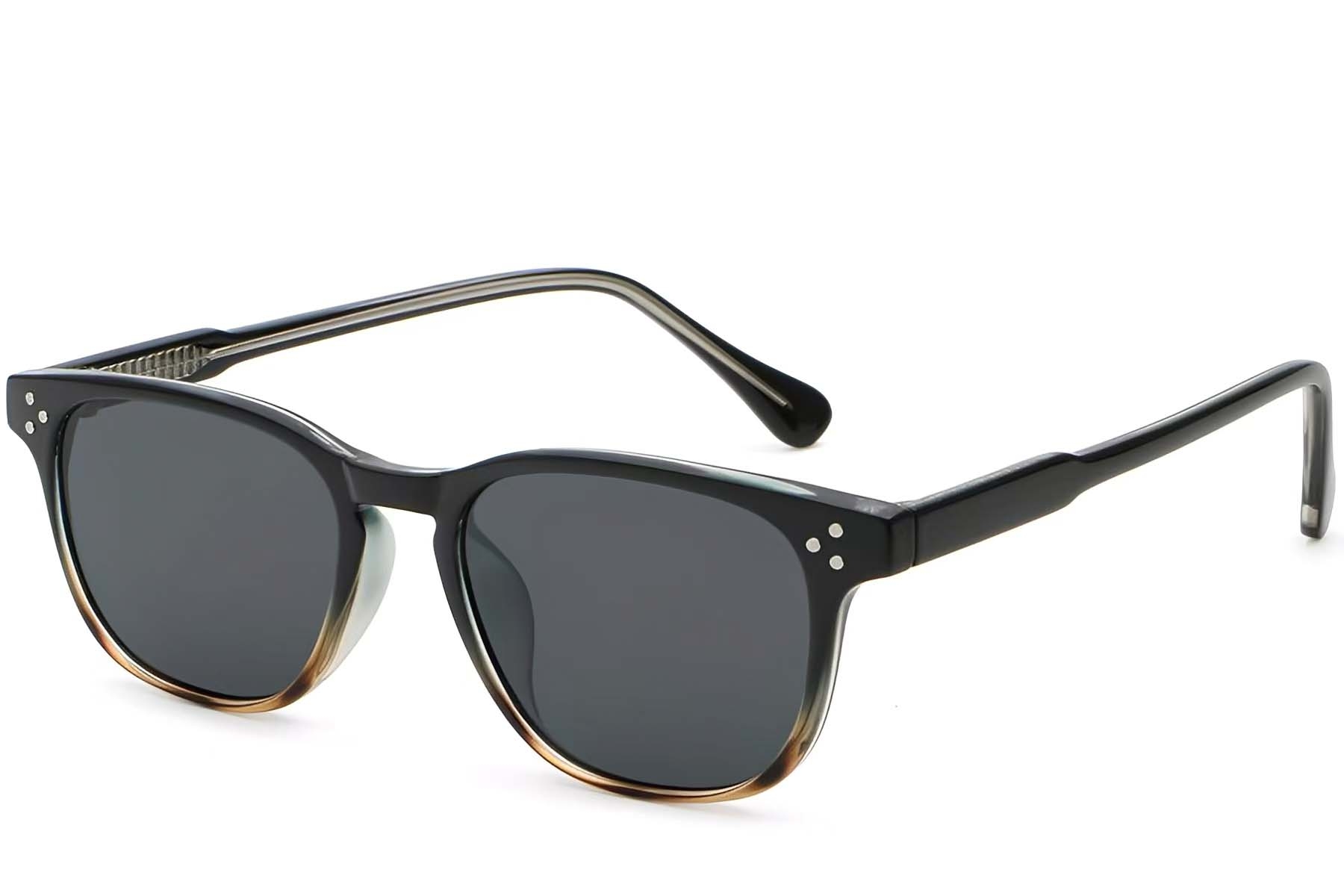 Rectangular Tortoiseshell Plastic Sunglasses #BS2503-0263