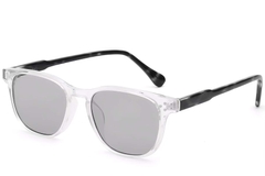 Rectangular Transparent Plastic Sunglasses #BS2503-0265
