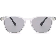 BS2503-0265_Transparent_Rectangular_Plastic_Sunglasses_front