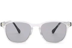 BS2503-0265_Transparent_Rectangular_Plastic_Sunglasses_front