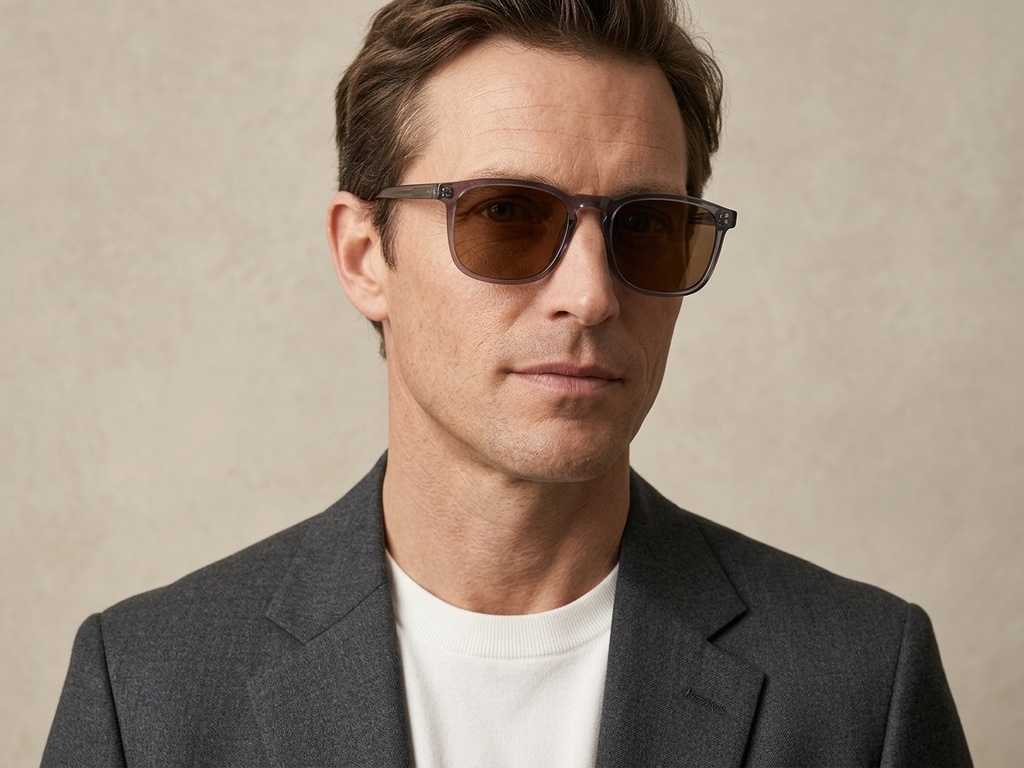 BS2503-0270_Purple_Rectangular_Plastic_Sunglasses-tryon_male