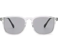 BS2503-0271_Transparent_Rectangular_Plastic_Sunglasses_front