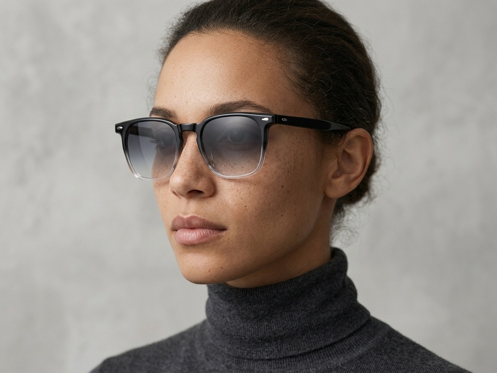 BS2503-0273_Black_Rectangular_Plastic_Sunglasses-tryon_female
