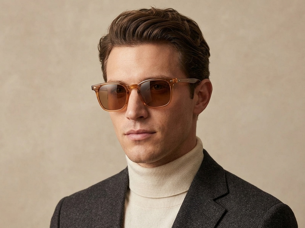 BS2503-0275_Brown_Rectangular_Plastic_Sunglasses-tryon_male