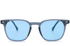 BS2503-0277_Blue_Rectangular_Plastic_Sunglasses_front