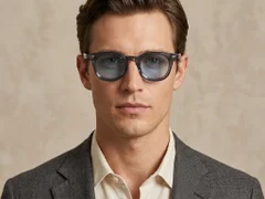 BS2503-0281_Blue_Oval_Plastic_Sunglasses-tryon_male
