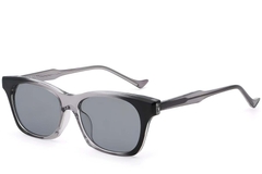 Rectangular Grey Plastic Sunglasses #BS2503-0283