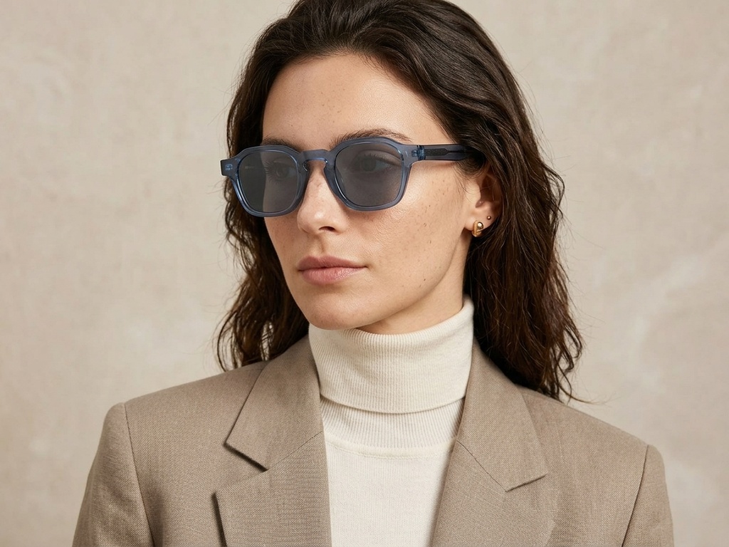 BS2503-0286_Blue_Geometric_Plastic_Sunglasses-tryon_female