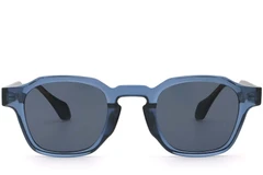 BS2503-0286_Blue_Geometric_Plastic_Sunglasses_front