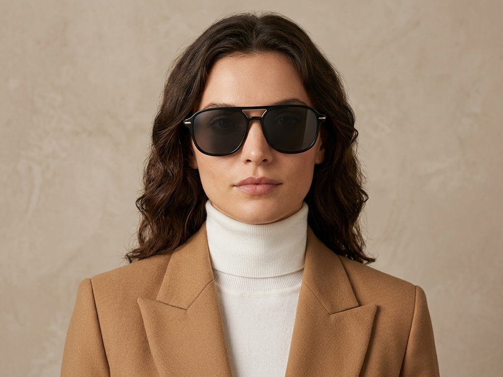 BS2503-0290_Black_Aviator_Plastic_Sunglasses-tryon_female