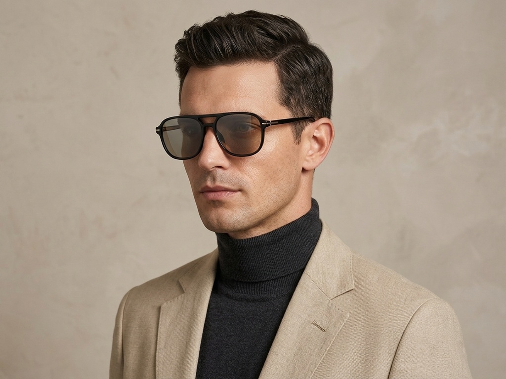 BS2503-0290_Black_Aviator_Plastic_Sunglasses-tryon_male